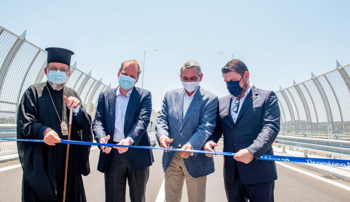 Εγκαινιάστηκε σήμερα η γέφυρα του ποταμού Μάκαρη, στη Ρόδο, έργο που συνέβαλε στον θεσμικό εκσυγχρονισμό της Πολιτικής Προστασίας