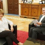 Πρώτη επίσημη συνάντηση εργασίας του Περιφερειάρχη, με την νέα Πρυτάνισσα του Πανεπιστημίου Αιγαίου, Χρυσή Βιτσιλάκη