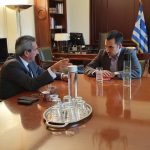 Συνάντηση εργασίας του Γιώργου Χατζημάρκου με τον Αλέξη Χαρίτση