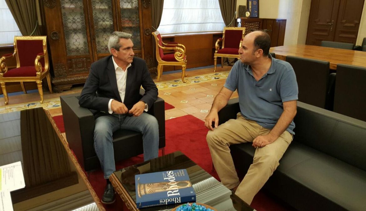 Συνεργασία του Περιφερειάρχη Νοτίου Αιγαίου με το Πρόεδρο του ΤΕΕ τμ. Δωδ/σου, για την ενεργοποίηση της Προγραμματικής Σύμβασης για το Κτηματολόγιο Ρόδου