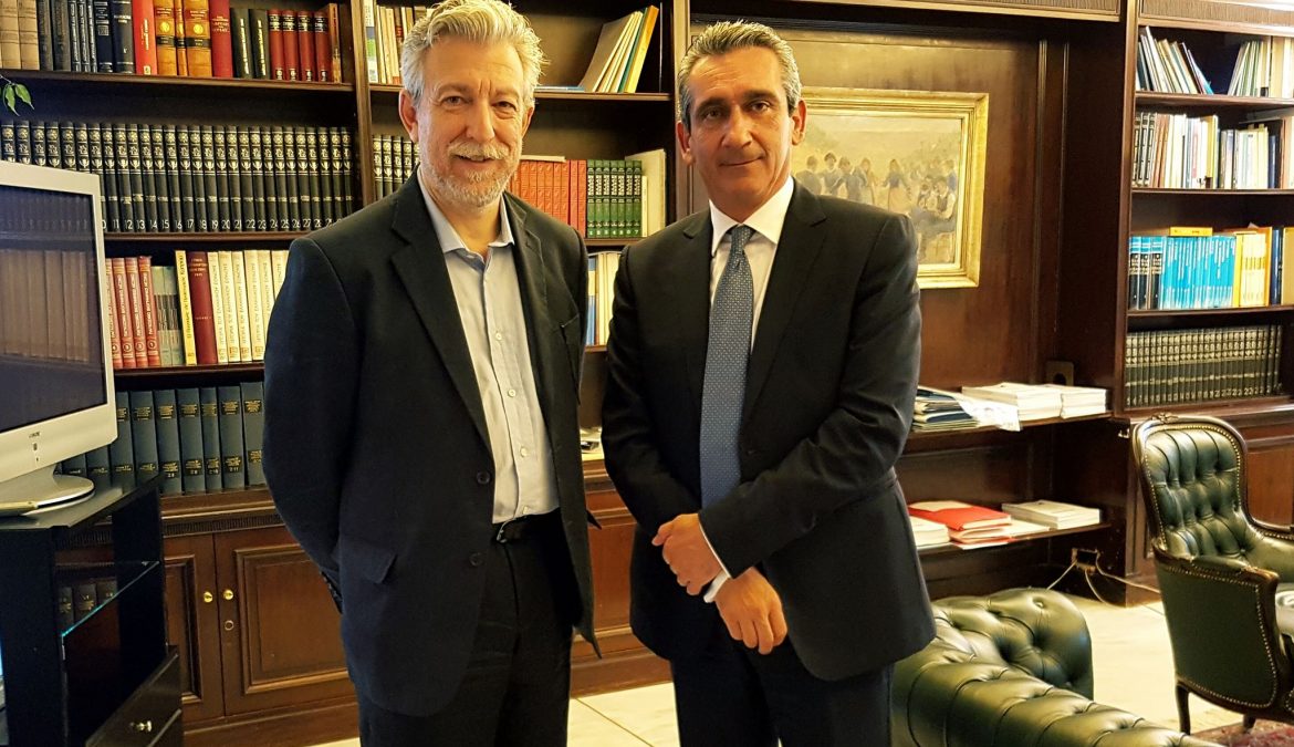 Η προγραμματική συνεργασία μεταξύ Υπουργείου και Περιφέρειας Ν. Αιγαίου, αντικείμενο συνάντησης του Περιφερειάρχη Γ. Χατζημάρκου, με τον Υφυπουργό Αθλητισμού