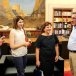 Με την σύζυγο του ήρωα της Κύπρου, στρατηγού Γεωργίου Παπαμελετίου, συναντήθηκε ο Περιφερειάρχης