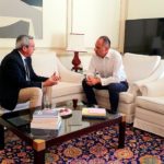 Στο Μαξίμου, σε συνάντηση με τον Υπουργό Επικρατείας  Γιώργο Γεραπετρίτη, για το θέμα της στελέχωσης, ο Περιφερειάρχης