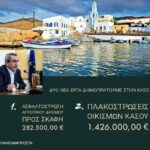 Πλακοστρώσεις και ασφαλτόστρωση δρόμου προς Σκάφη  στην Κάσο, από την Περιφέρεια Νοτίου Αιγαίου