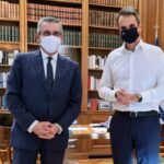 Η πορεία του τουρισμού  στην συνάντηση του Περιφερειάρχη  Γιώργου Χατζημάρκου με τον Πρωθυπουργό Κυριάκο Μητσοτάκη, στο Μέγαρο Μαξίμου
