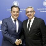 Συνάντηση του Περιφερειάρχη Γιώργου Χατζημάρκου με τον Υπουργό Υγείας, Άδωνι Γεωργιάδη, για την επίλυση του ιδιοκτησιακού της γης στην οποία σχεδιάζεται η ανέγερση Ακτινοθεραπευτικού Κέντρου στο Νοσοκομείο της Ρόδου